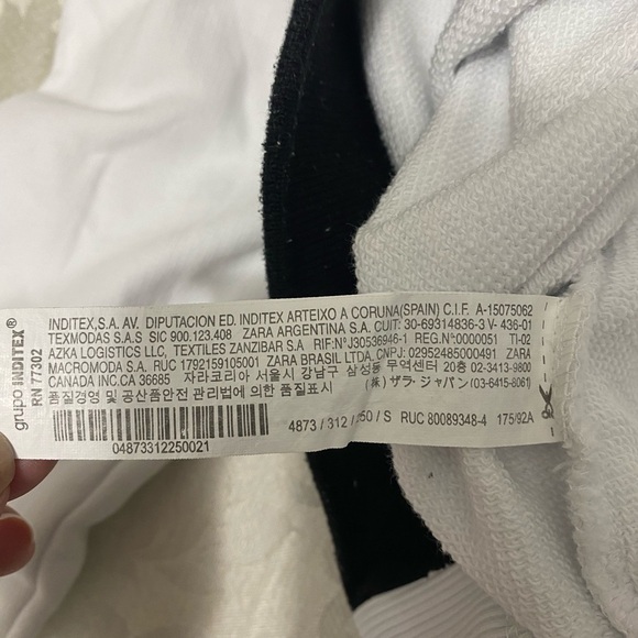 - Zara White Oversized Sweatshirt size S - Picture 6 of 10